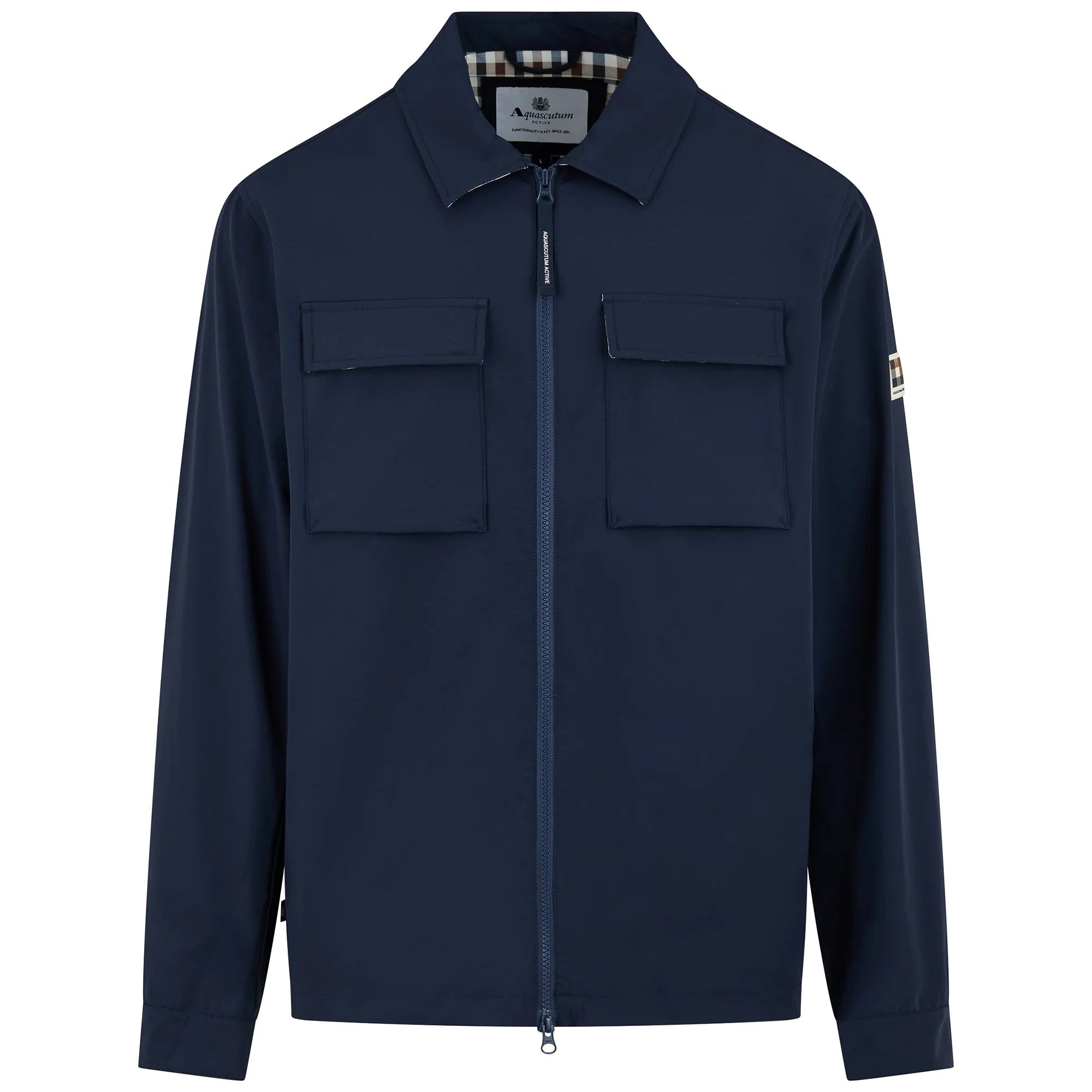 US6-JK020 Overshirt Full Zip Navy Man