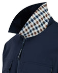 US6-JK020 Overshirt Full Zip Navy Man