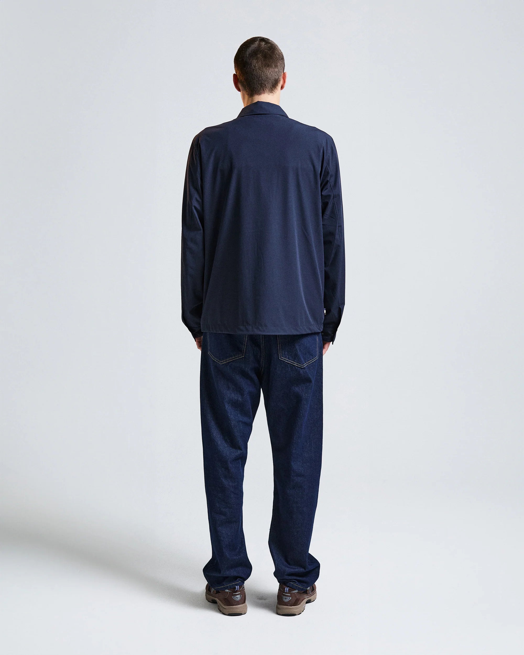 US6-JK020 Overshirt Full Zip Navy Man