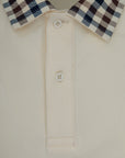 US6-PO006 Polo Check Collar Old White Man