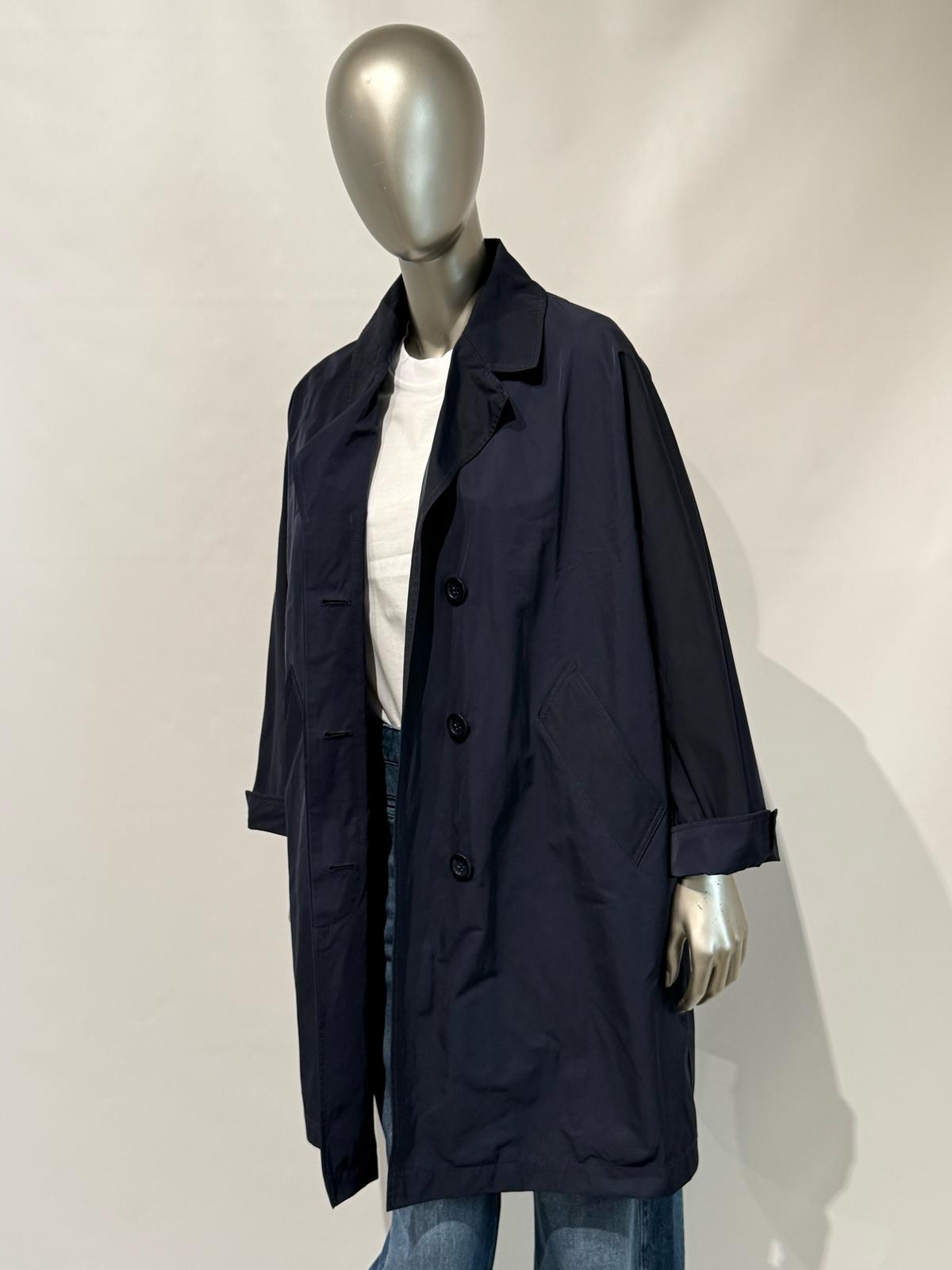 S5-9138 Trench in Nylon Memory Blu Notte