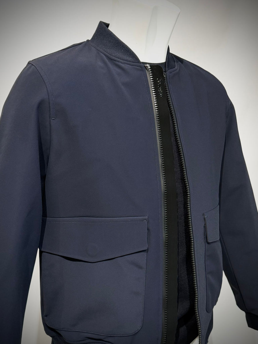 W5-0060 BOMBER ZIP Tasconi Blu Man