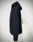 W5-0017 BONDED Parka Tech Corto Cappuccio Blu Man