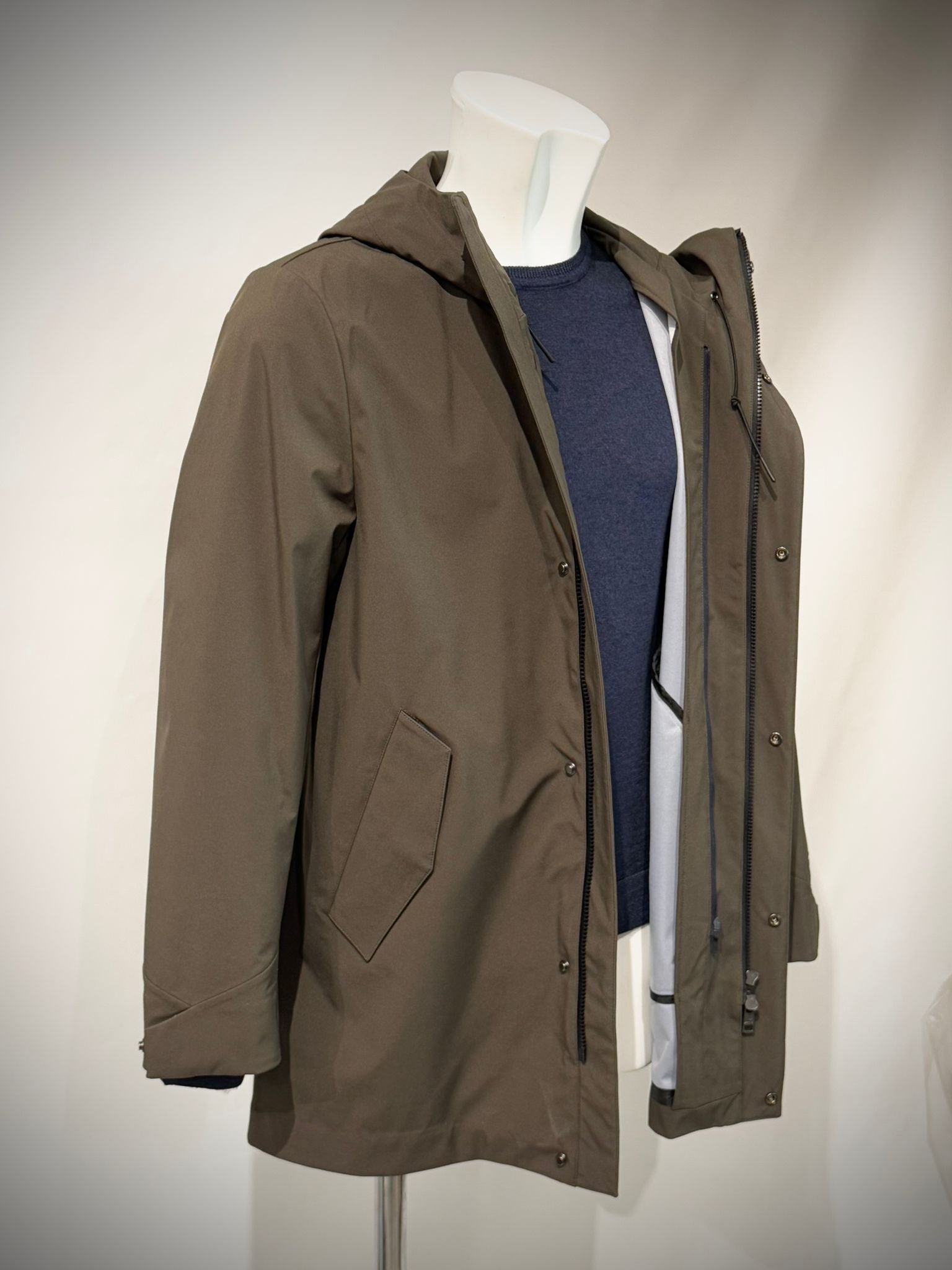 UW4-LONGTECH Giubbotto 3in1 Verde Bosco Man