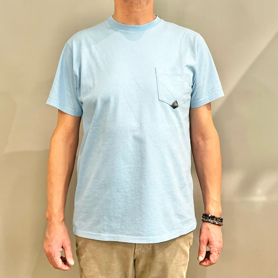 Pocket T-Shirt Jersey Azzurro Man