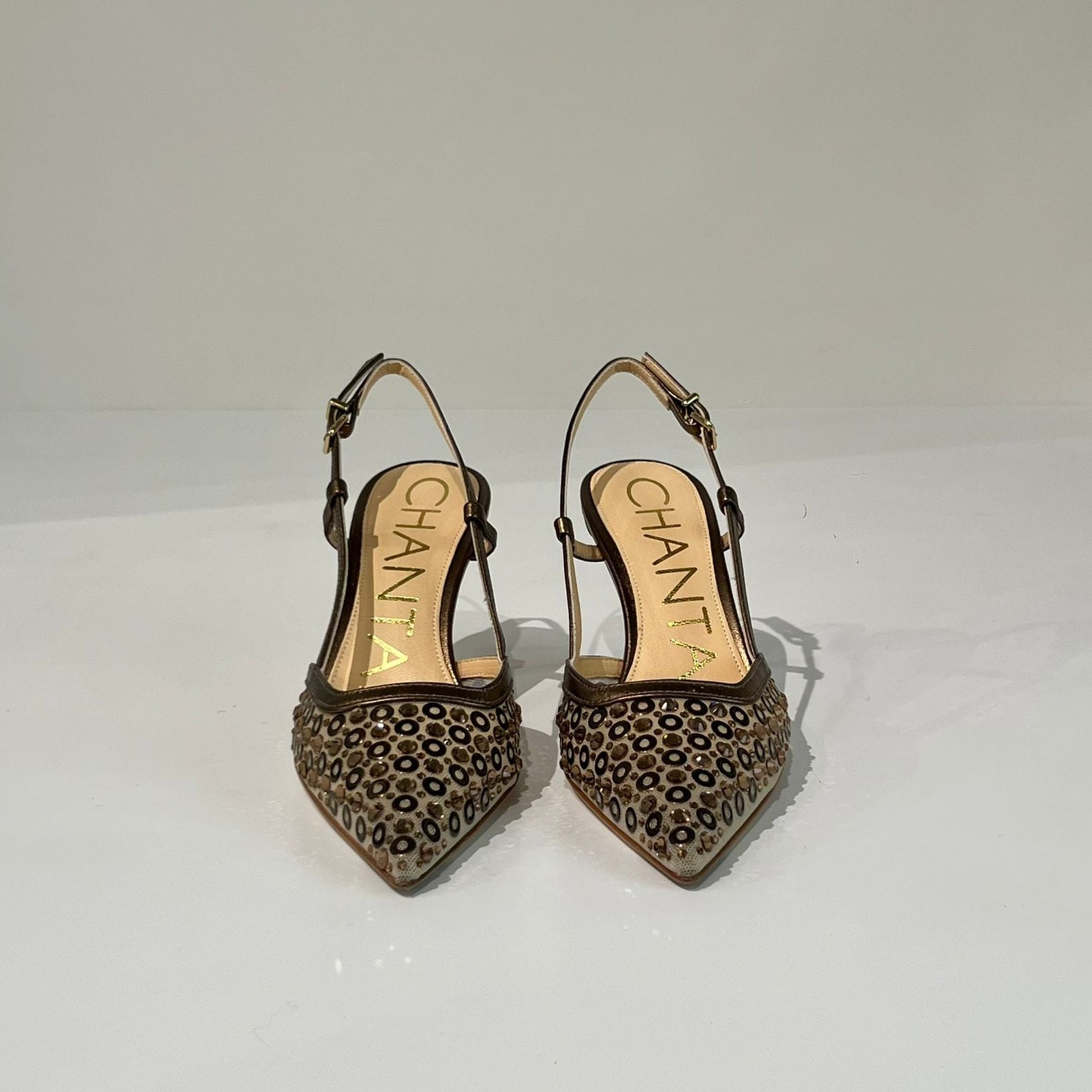 S6-3047 Slingback Borchiette Bronzo