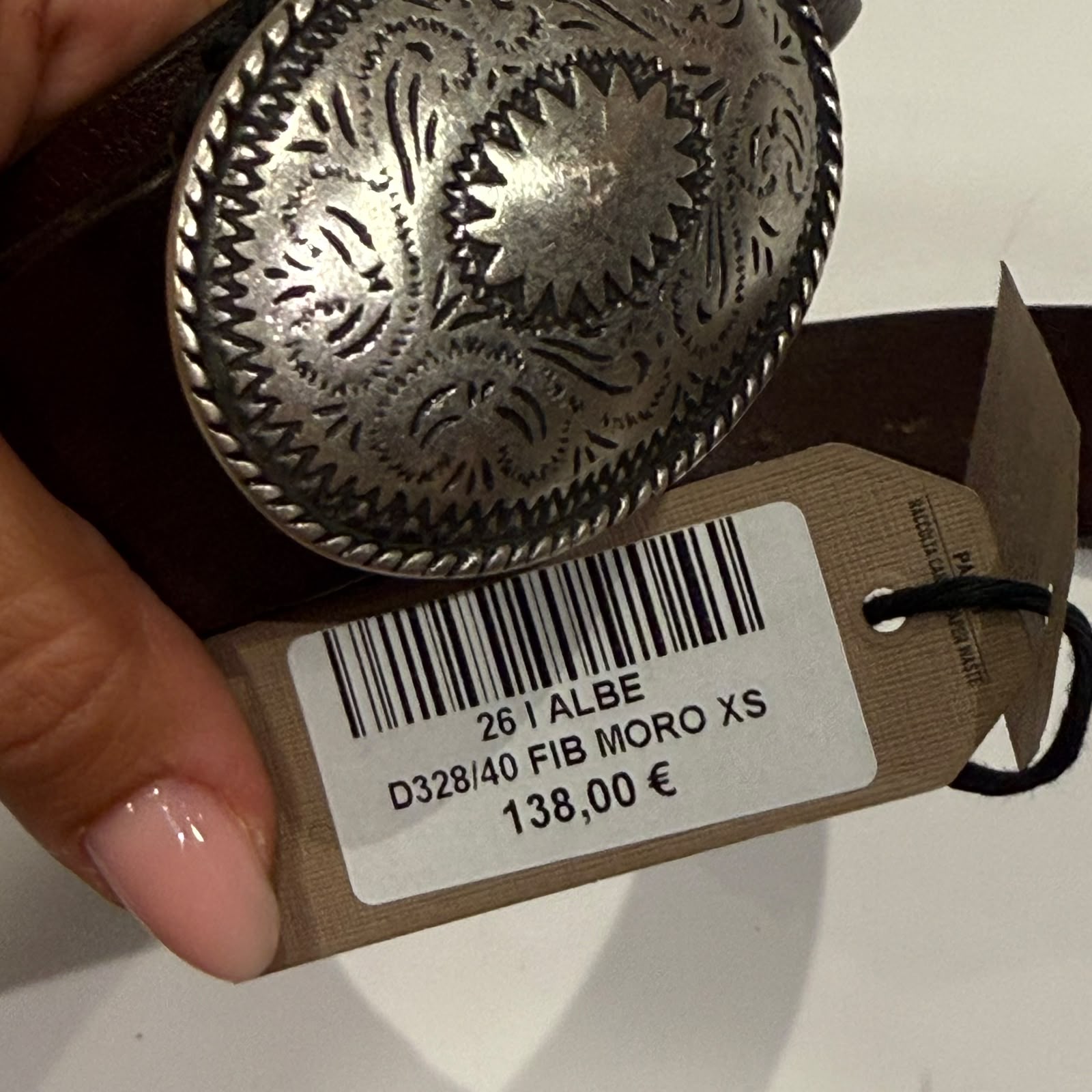 DW6-328/40 Cintura Fibbia Argento Testa di Moro Woman (Copia)