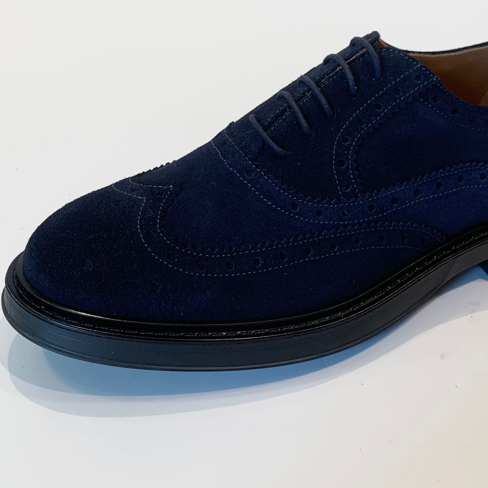 W5-080 Francesina Coda di Rondine Camoscio Blu Man