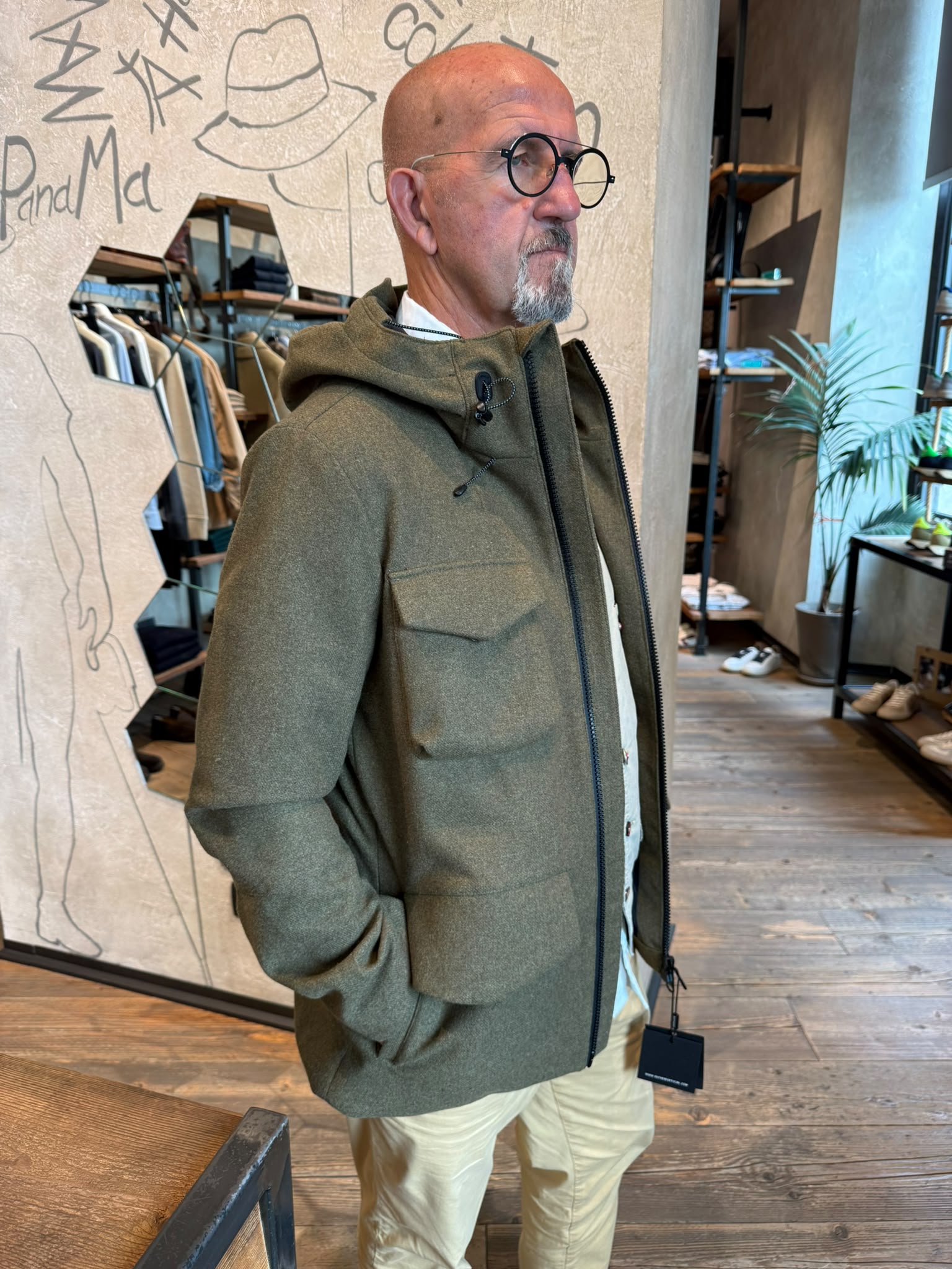 W6-SPIREMARK Field Jacket Tech Loden Man
