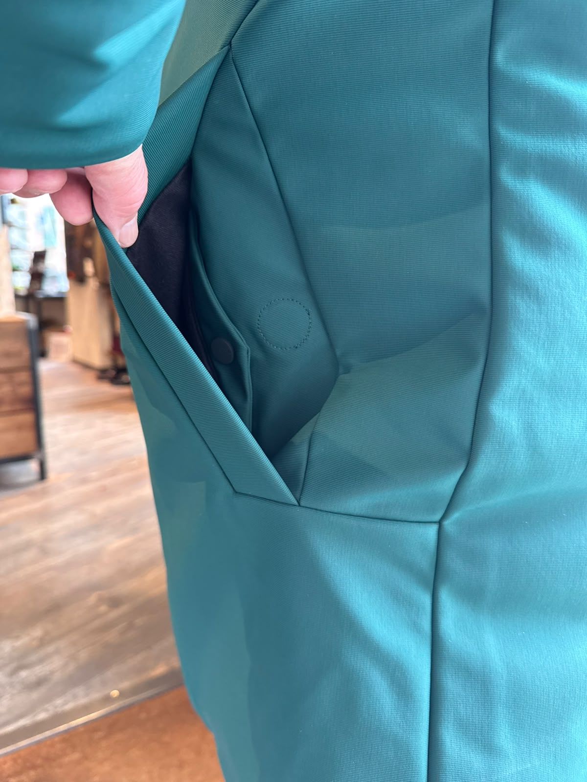 W6-0015 FROST Parka Tech Lungo Cappuccio Verde Bosco Man