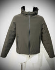 W5-0004 Giubbotto Reversibile Cappuccio Militare/Nero Man