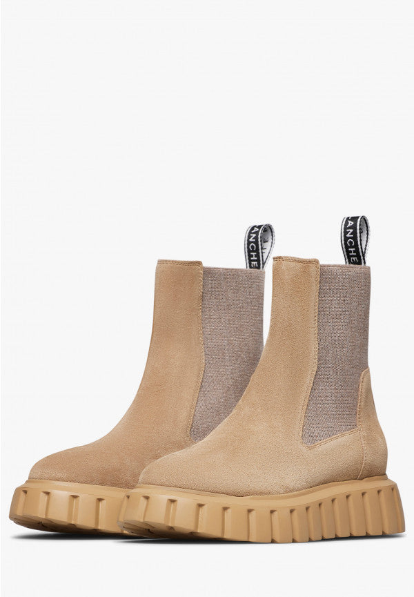 DW5-0D28 GRENELLE Chelsea Suede Light Brown