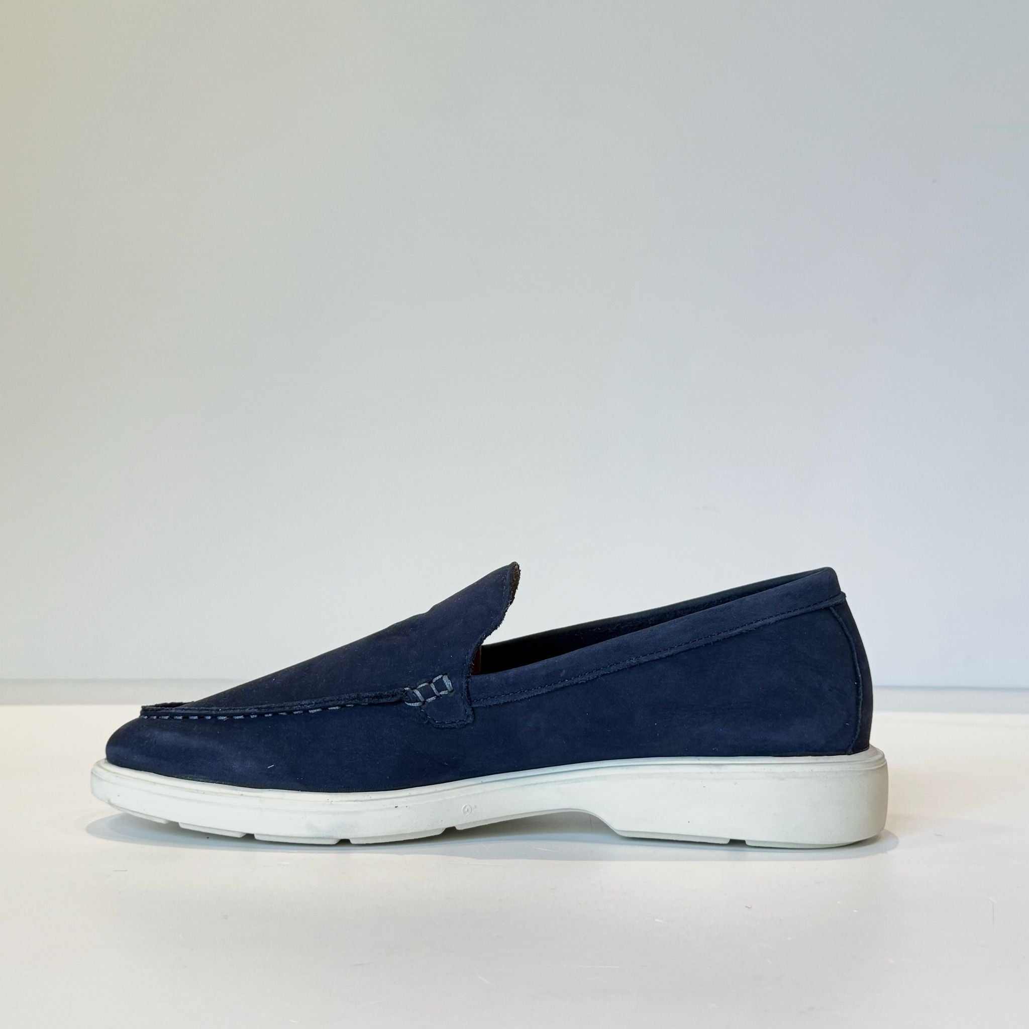 S5-PANT Mocassino Nabuk Navy Man