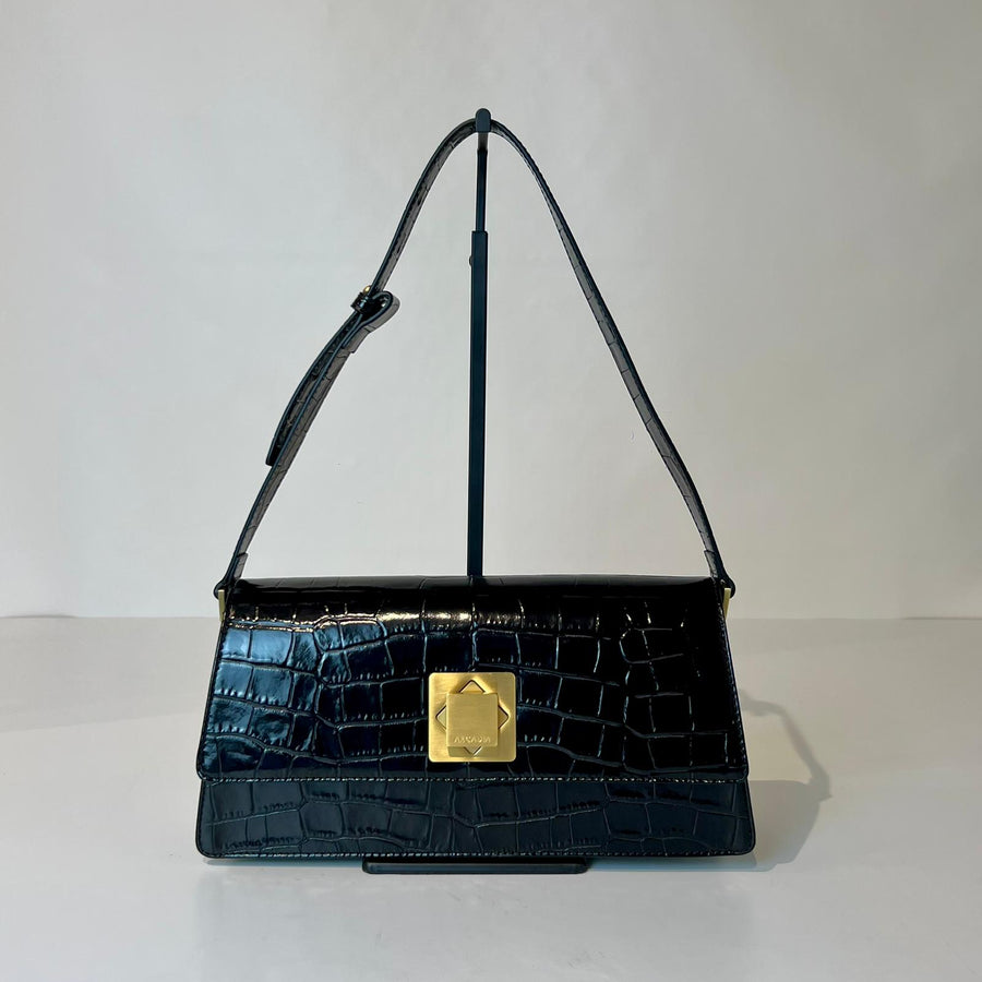 W5-1902 FLAVIA Borsa Cocco Nero