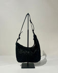 S6-1002 Borsa Tracolla Piatta Laserata Black 047