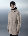 W5-0015 FROST Parka Tech Lungo Cappuccio Beige Man