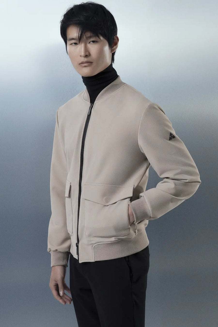 W5-0060 BOMBER ZIP Tasconi Beige Man
