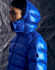 4035 Bomber Piuma Ultrapuffer Laque' Cappuccio Bluette Man