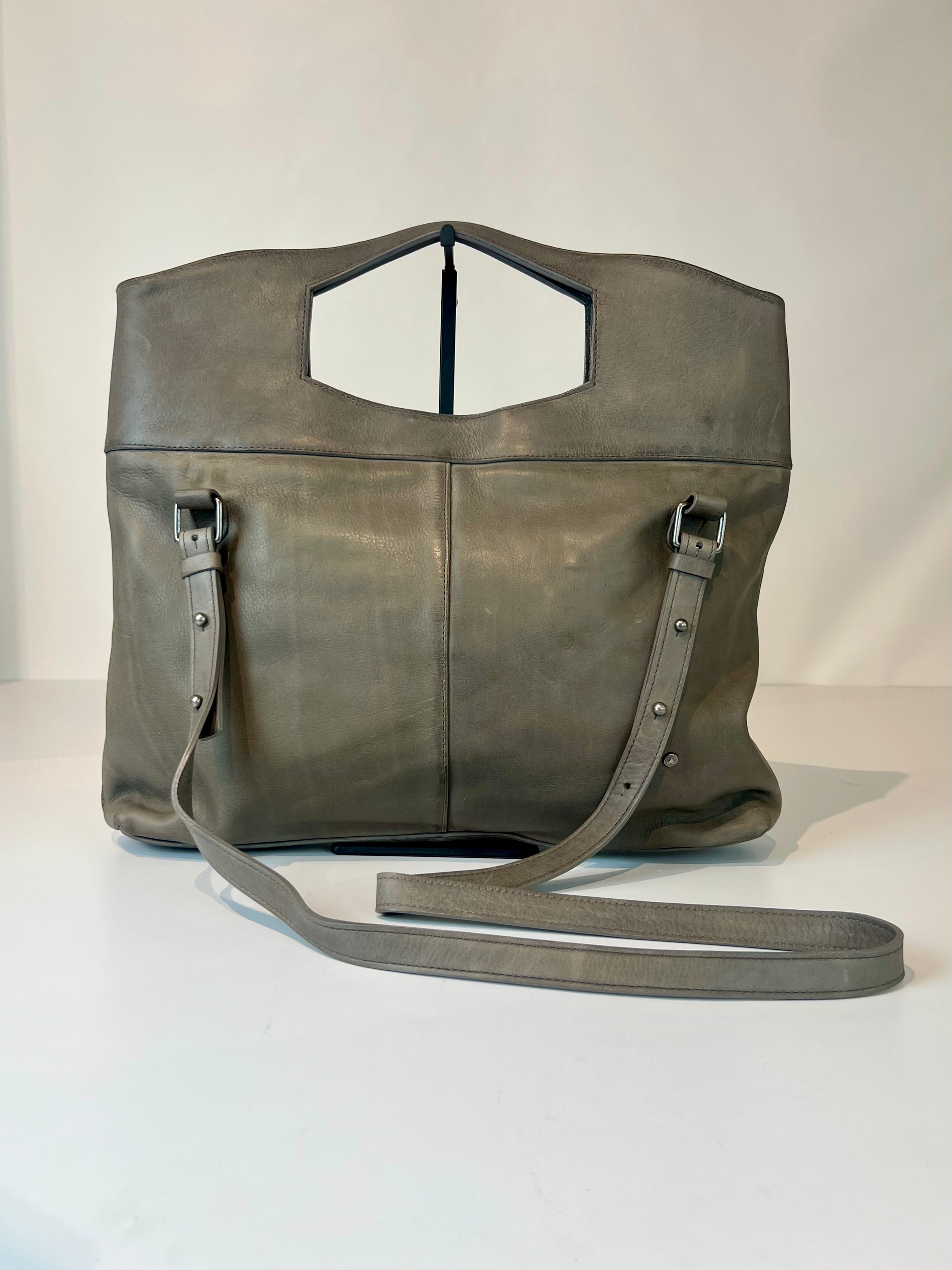 W5-9004 Borsa Tracolla Pelle Antracite 071