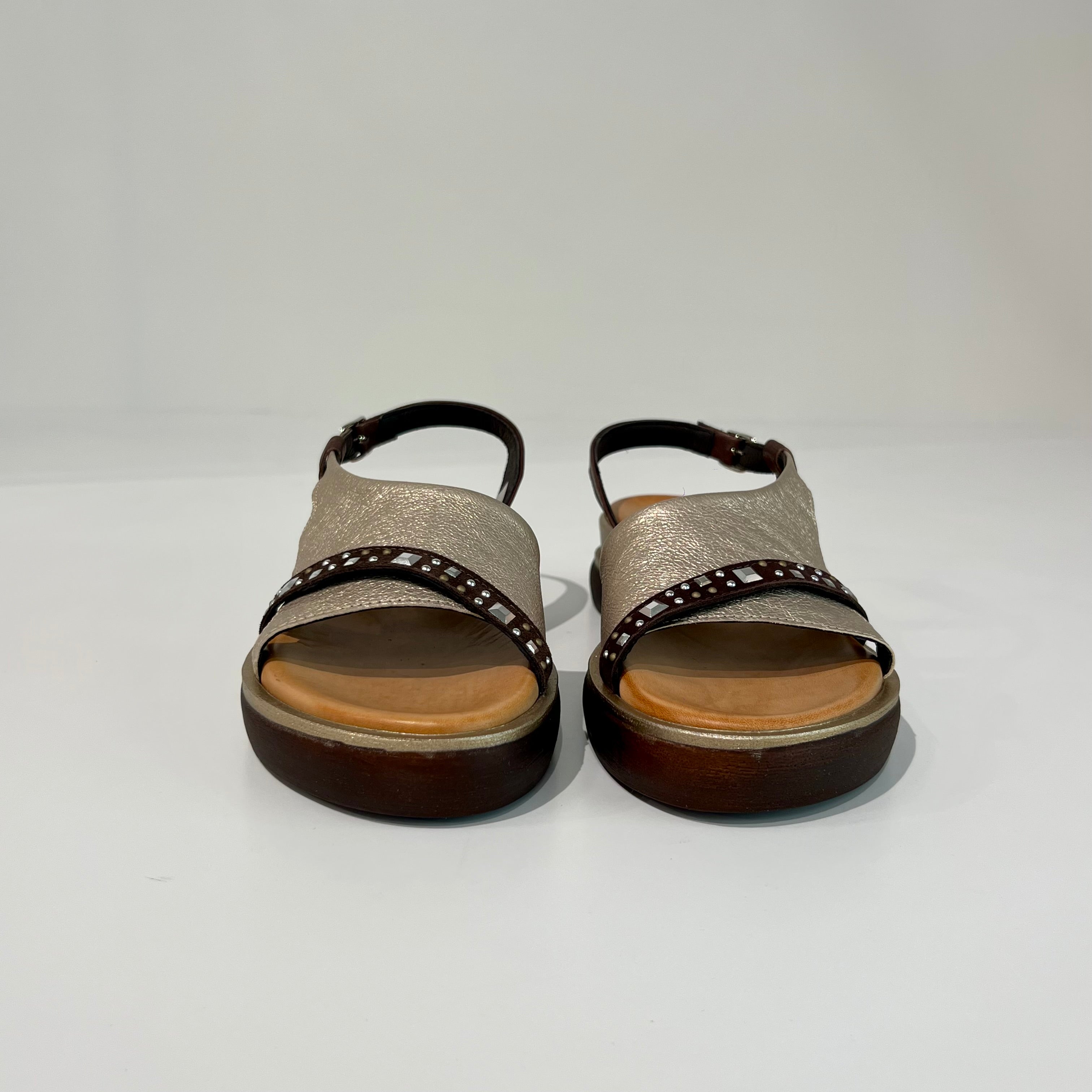 S6-1950 Sandalo Zeppa Malva Moro