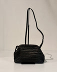 S6-1104 Borsa Clutch Intrecciata Brown 220