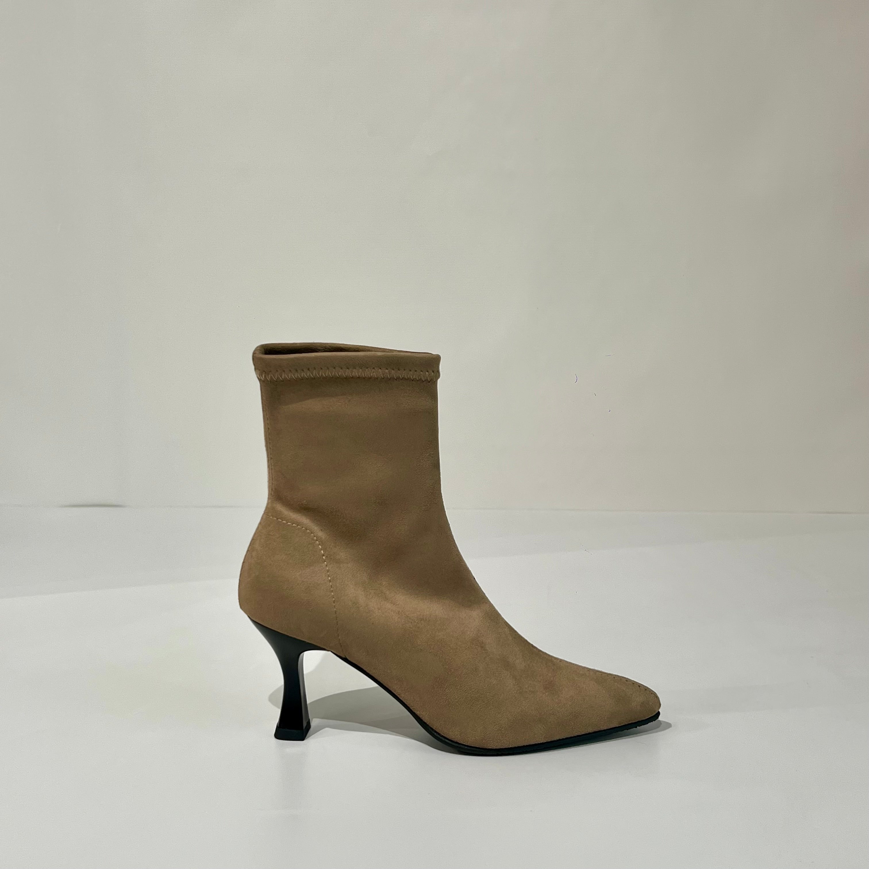 W5-78042 Polacchino Tessuto Effetto Camoscio Tierra