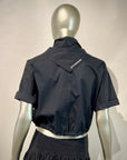 S6-DC5232 Camicia Manica Corta Arriccio Nera