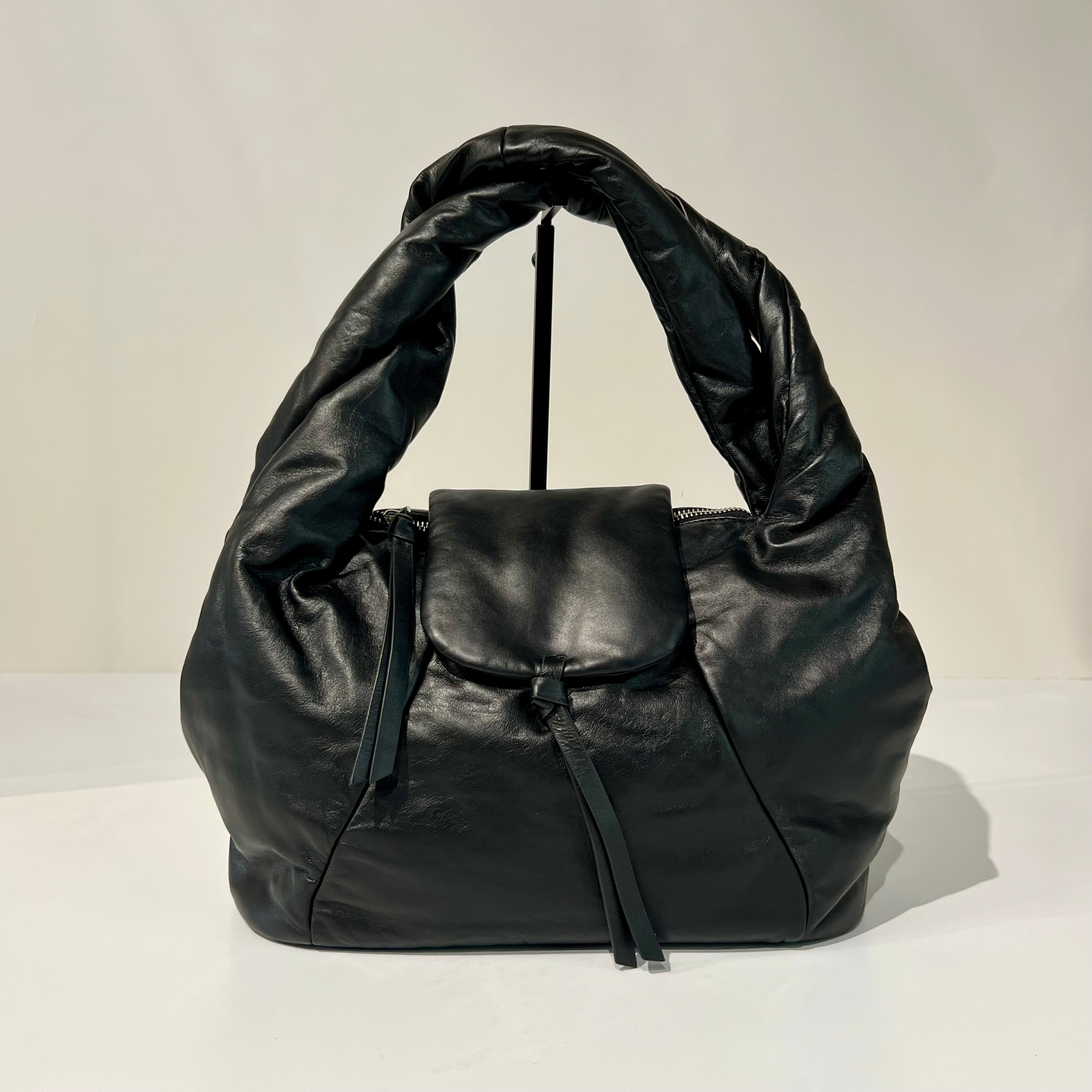 W6-EBAG59 Borsa Hobo Nappa Nero