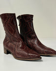 W6-RAYA07 Stivaletto Snake Moka Woman