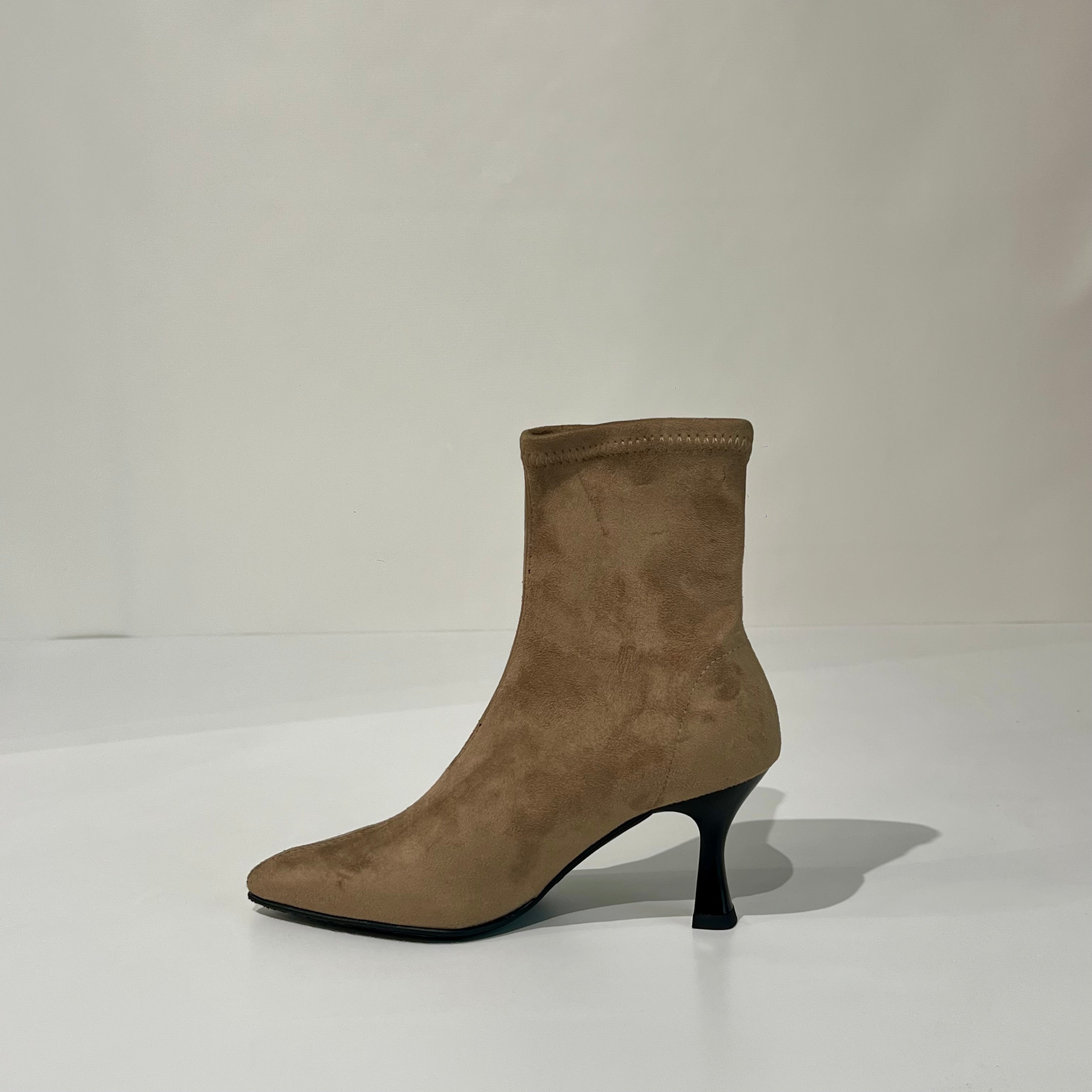 W5-78042 Polacchino Tessuto Effetto Camoscio Tierra