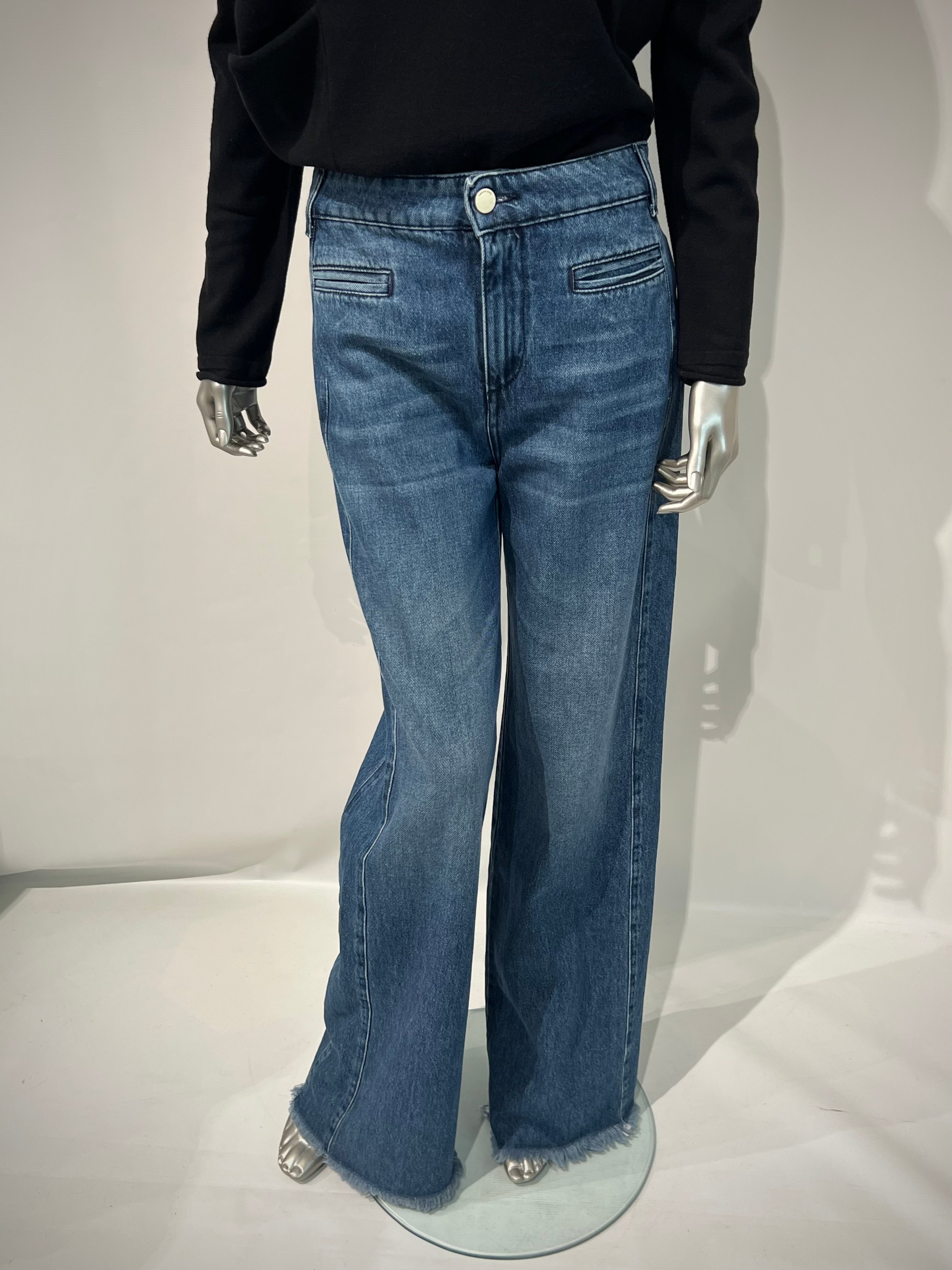 W4-26013 Jeans Wide Sfrangiato