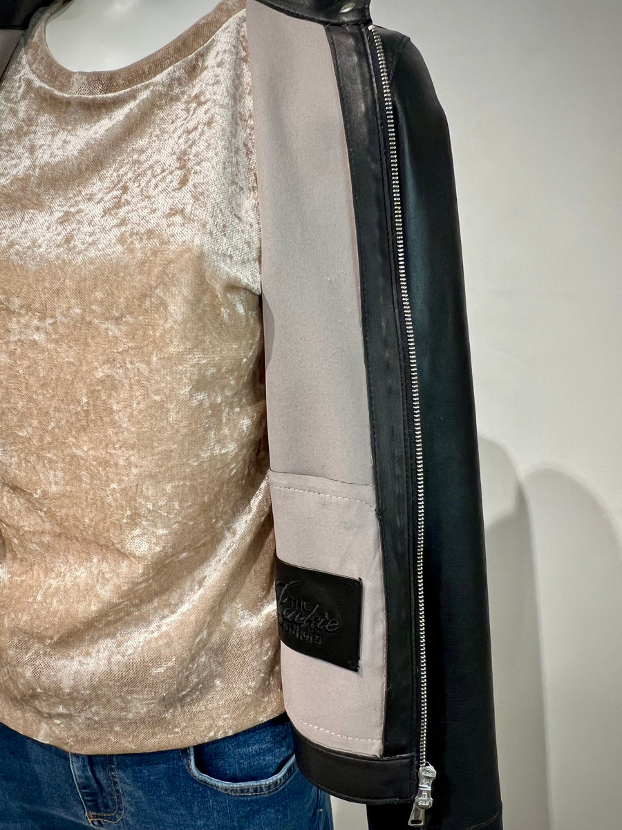 DS4-TARIFA Giubbotto in Pelle Black Woman