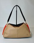 W5-7344 LIVIA Borsa Bicolore Doll Mandorla/Nero