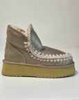W4-MINI ESKIMO Platform Boot Stone Metallic