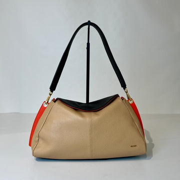 W5-7344 LIVIA Borsa Bicolore Doll Mandorla/Nero