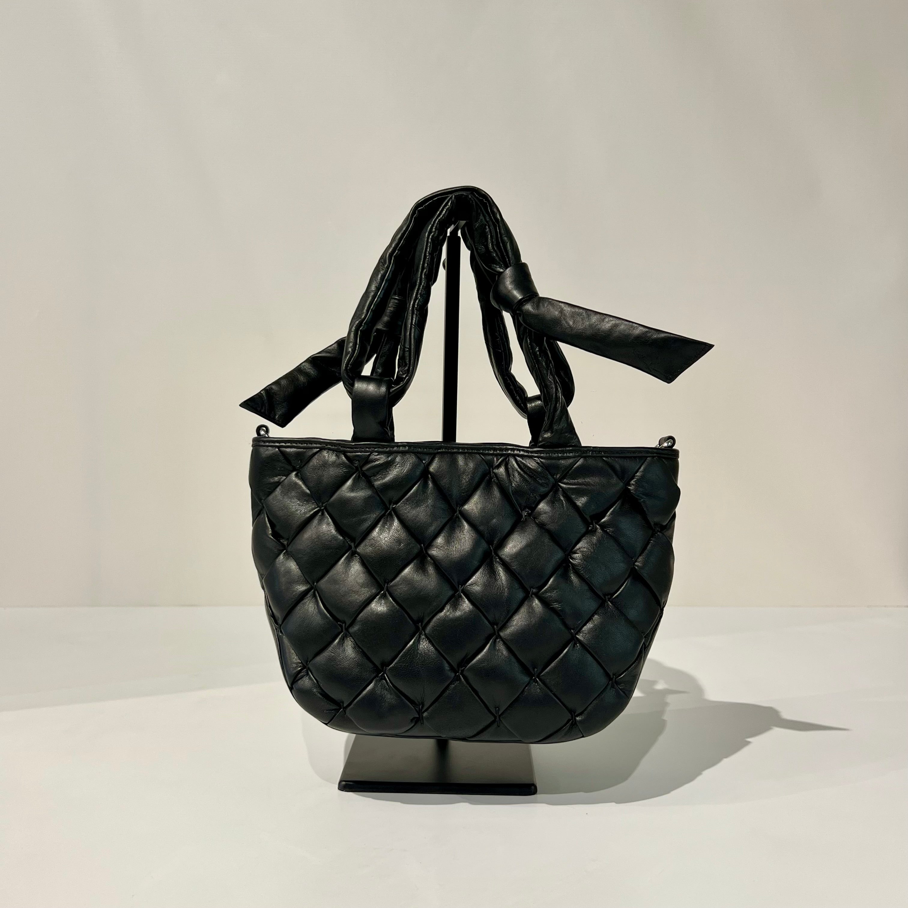 W6-EBAG53 Borsa Intreccio Nappa Nero