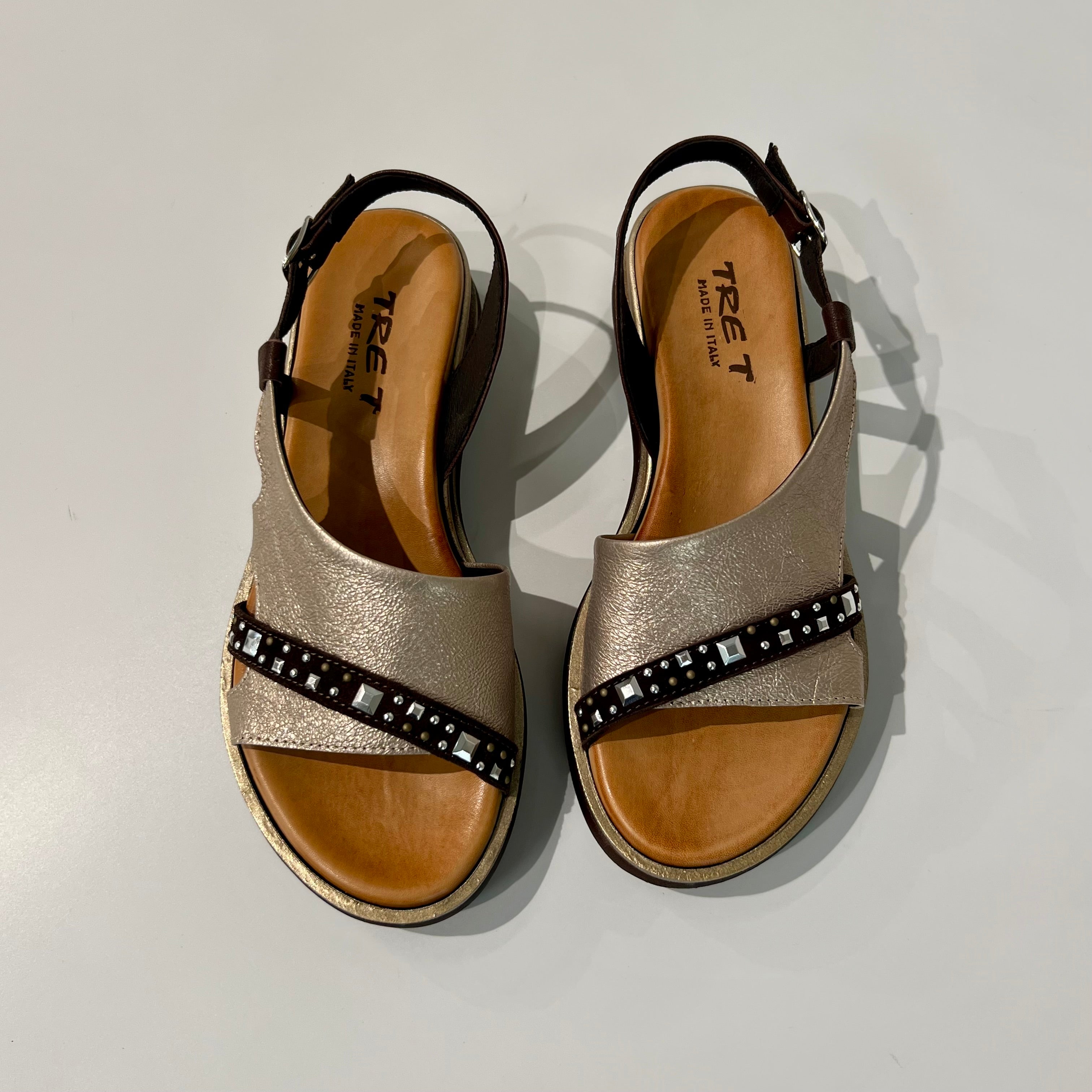 S6-1950 Sandalo Zeppa Malva Moro