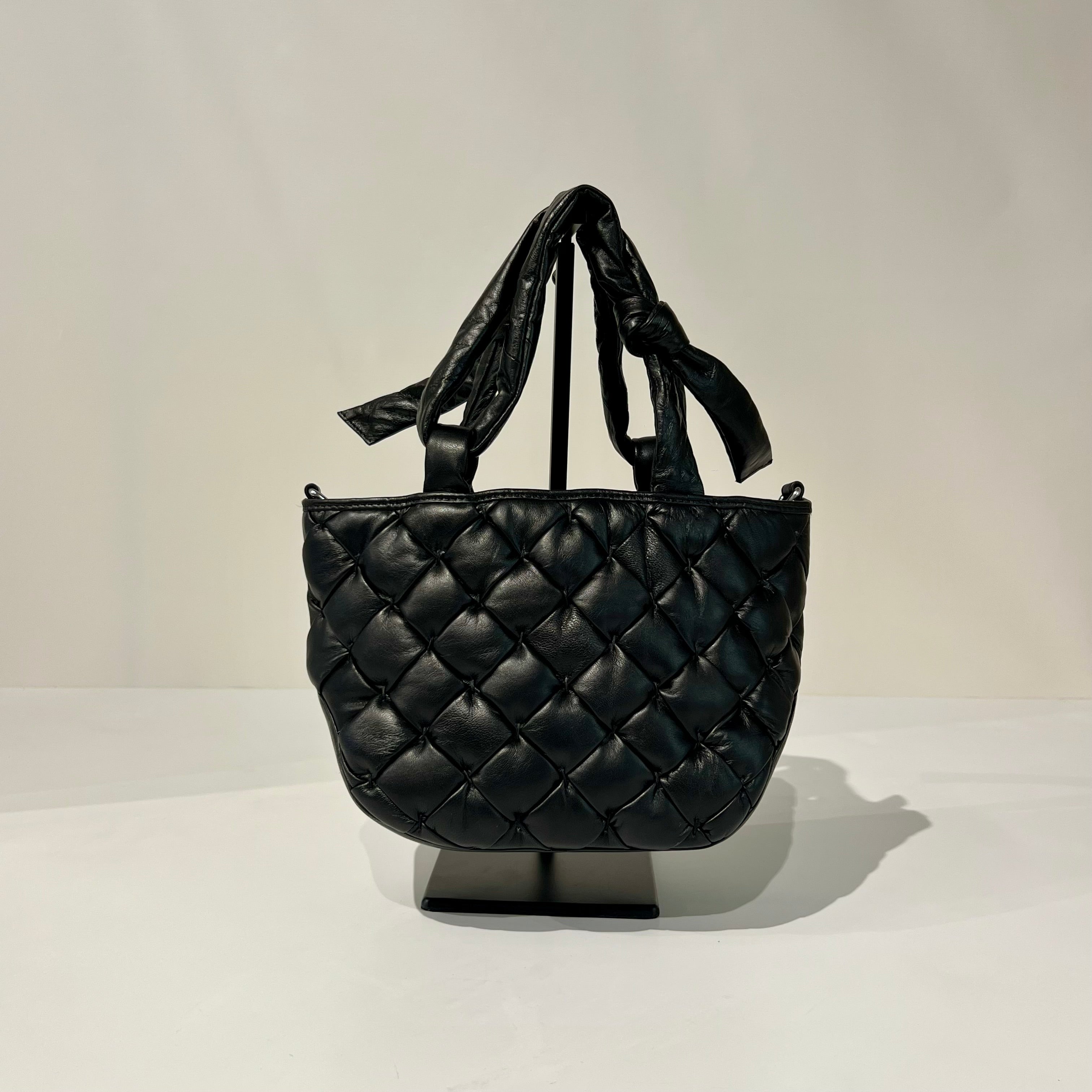 W6-EBAG53 Borsa Intreccio Nappa Nero