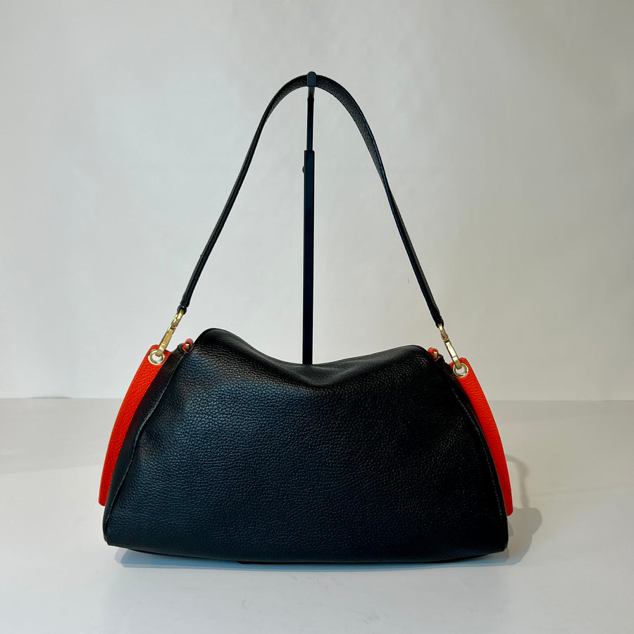 W5-7344 LIVIA Borsa Bicolore Doll Mandorla/Nero