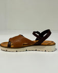 S6-1934 Sandalo Zeppa Cuoio Moro