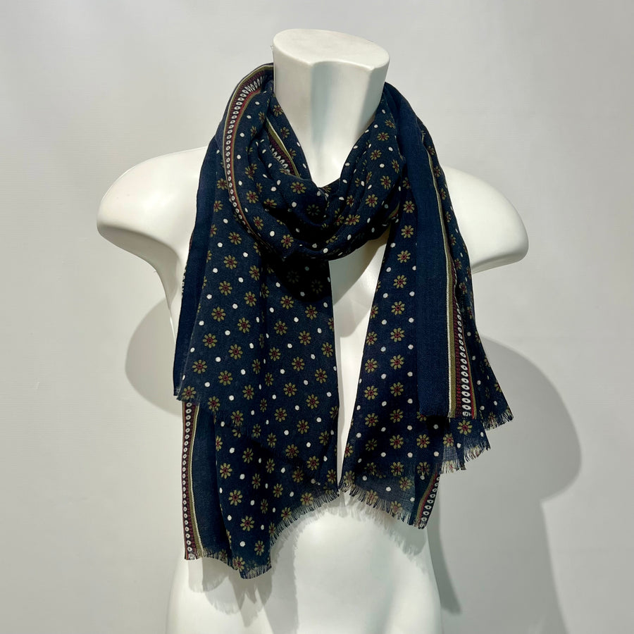 W5-Peonia Sciarpa 8020B Blu
