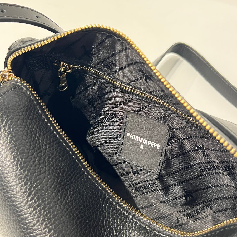 W5-8B0255 Borsa Camera Case Never Complete in Pelle Nera