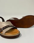 S6-1950 Sandalo Zeppa Malva Moro