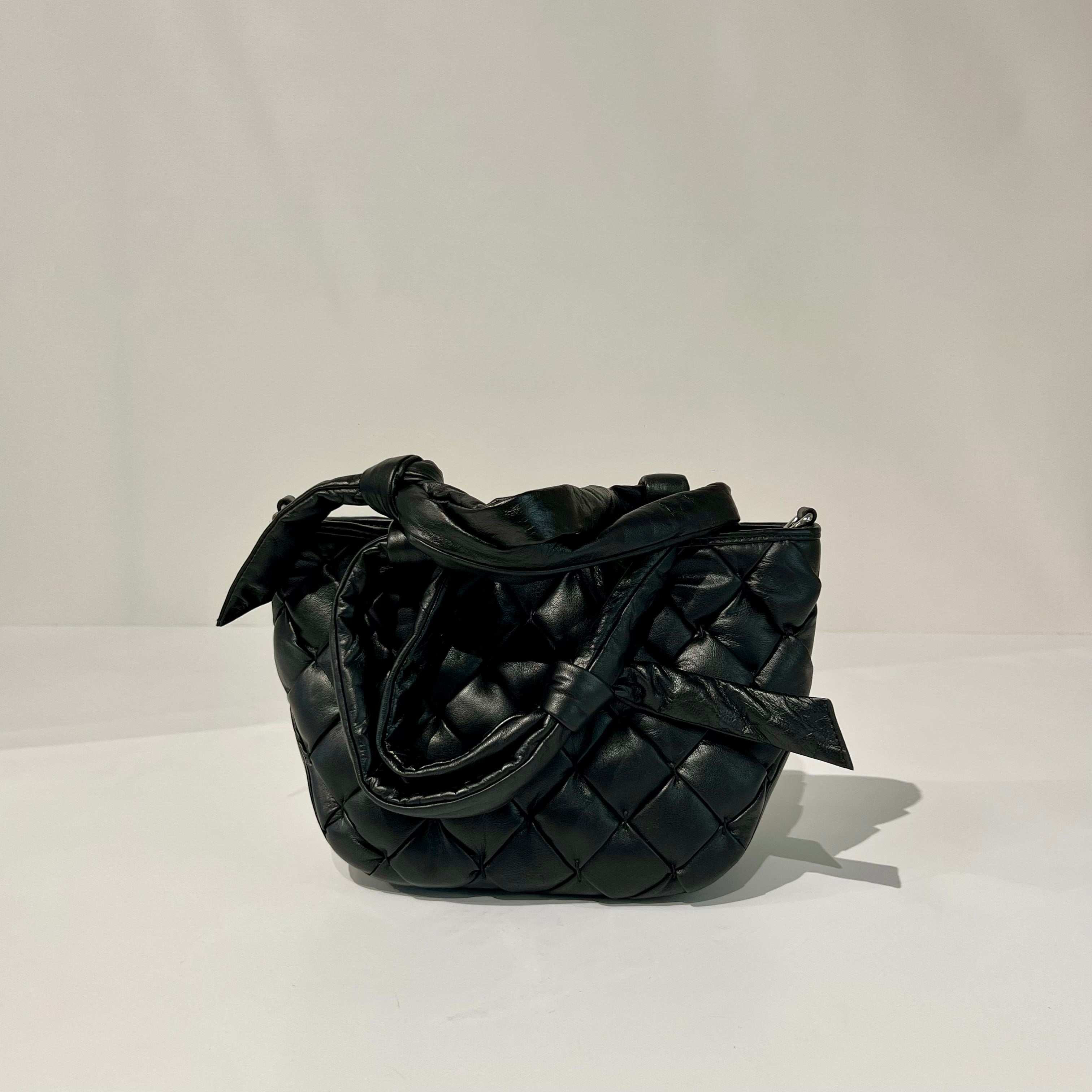 W6-EBAG53 Borsa Intreccio Nappa Nero