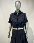 S6-DC5232 Camicia Manica Corta Arriccio Nera
