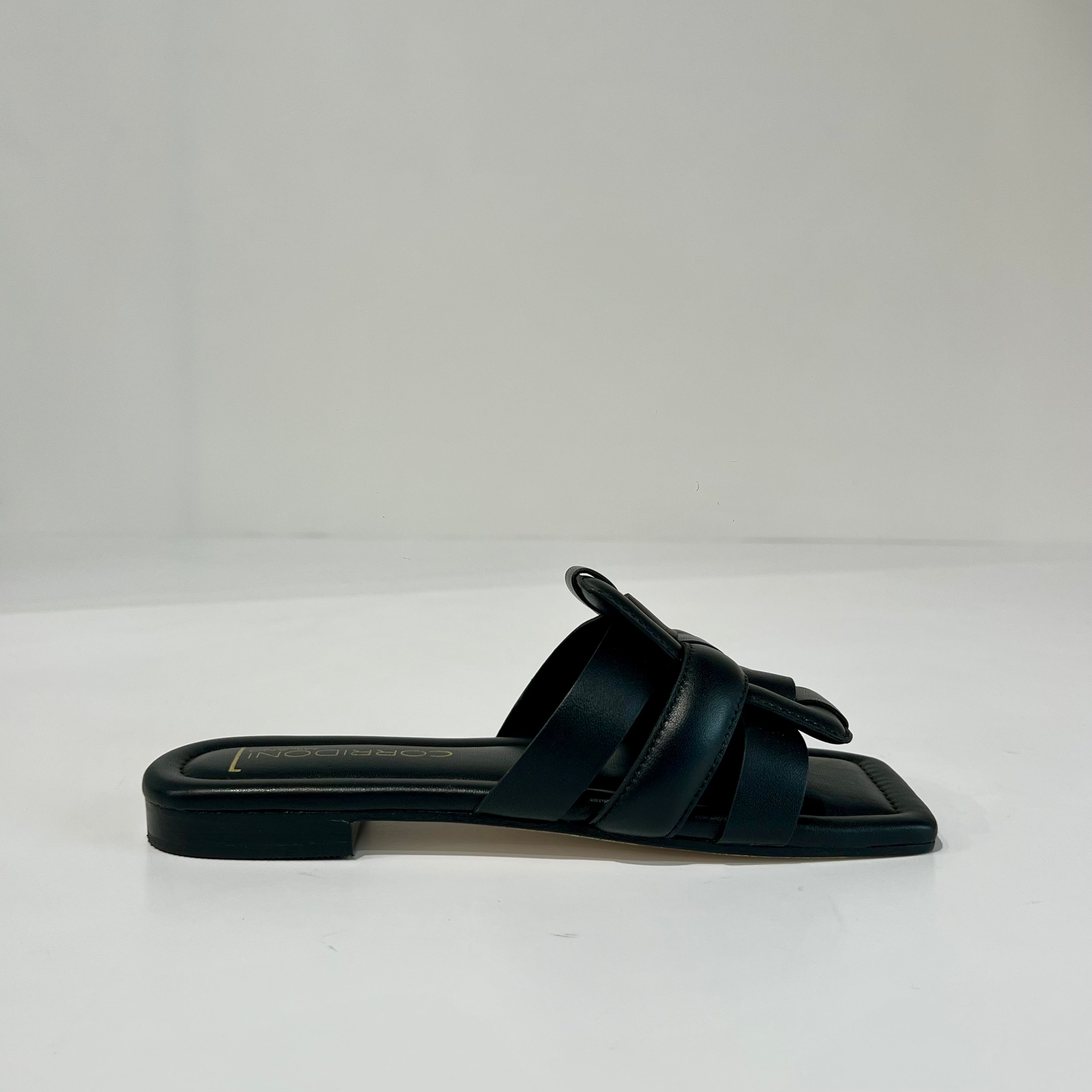 S6-8556 Sabot Aperto Imbottito Black