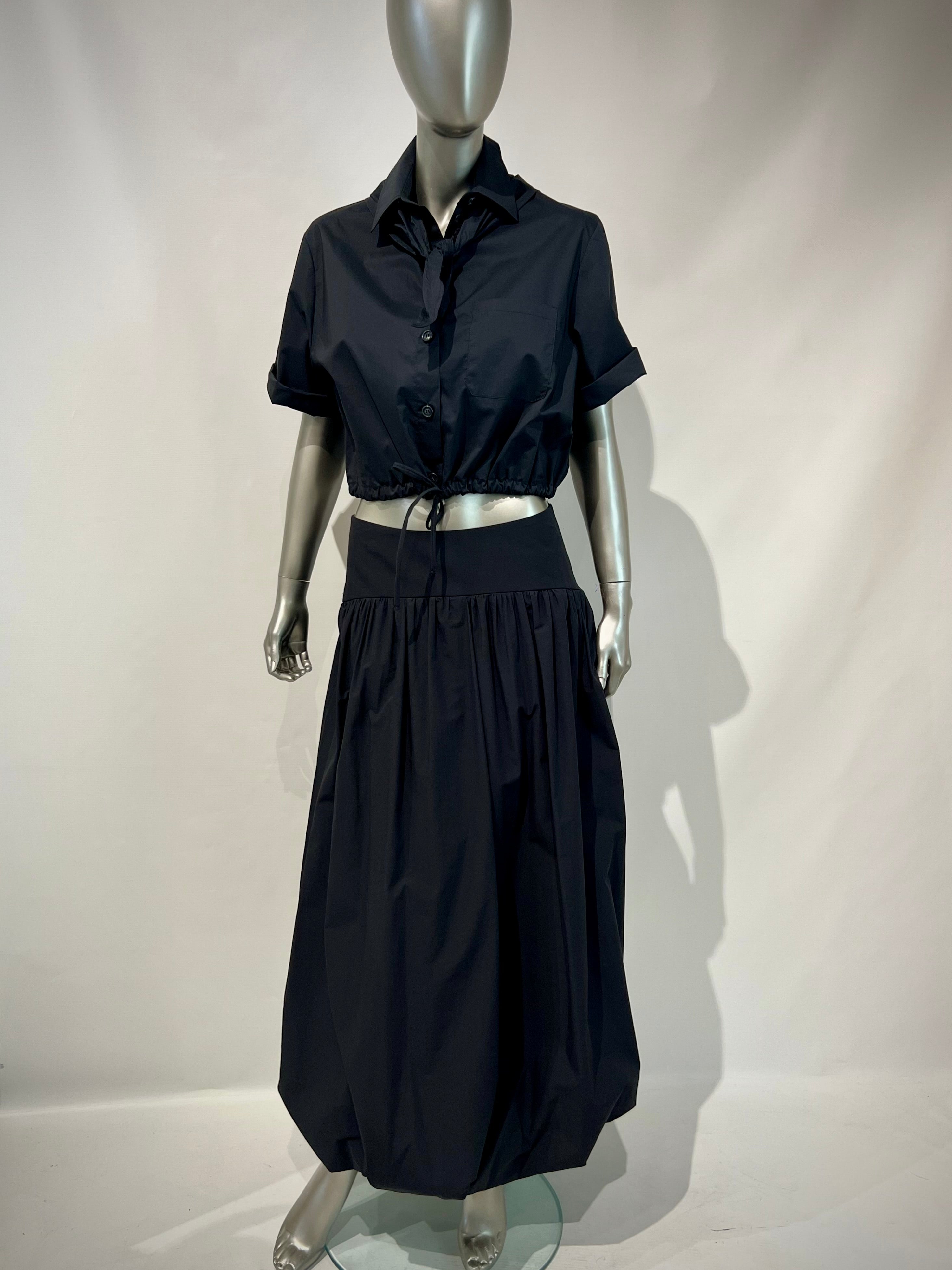 S6-DN6279 Gonna Cotone Nera