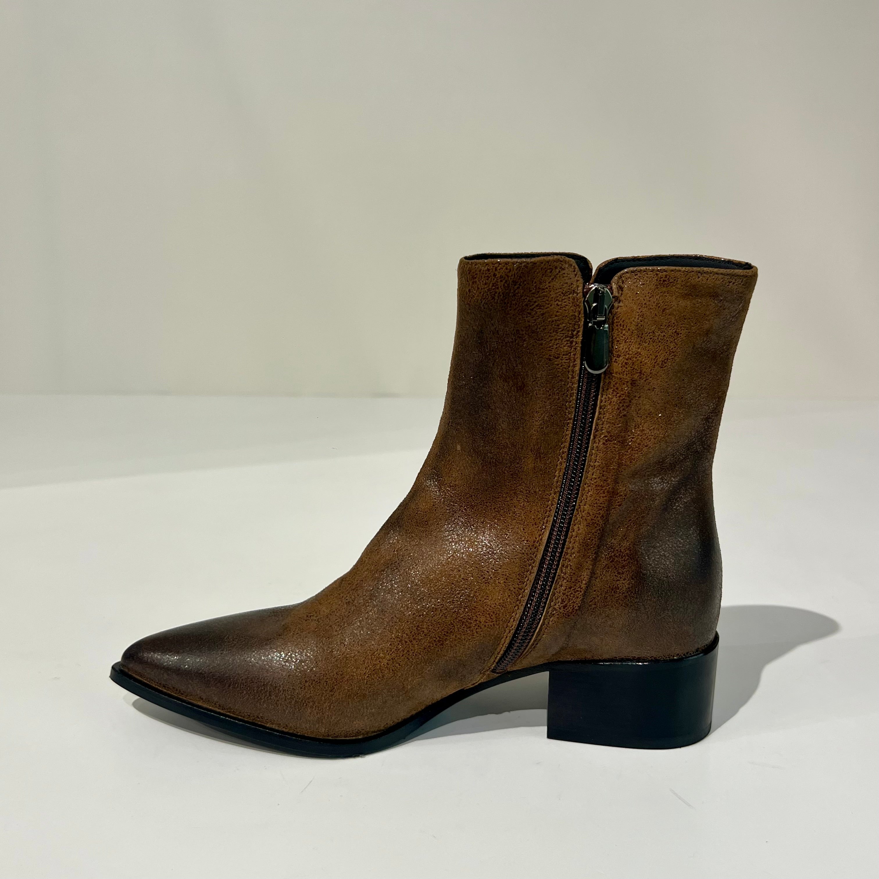 W6-1086 Stivaletto Texas Muffato Cuoio