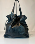 W5-9604 Shoulder Bag Pelle Crinkle Nera 047