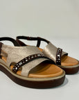 S6-1950 Sandalo Zeppa Malva Moro